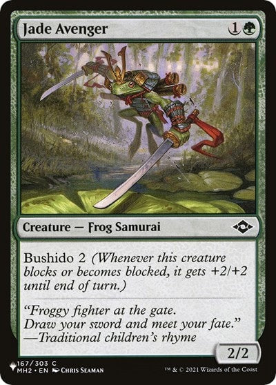 Jade Avenger (LIST) #167/303 Common (Lightly Played) The List Reprints Magic: The Gathering: 2026