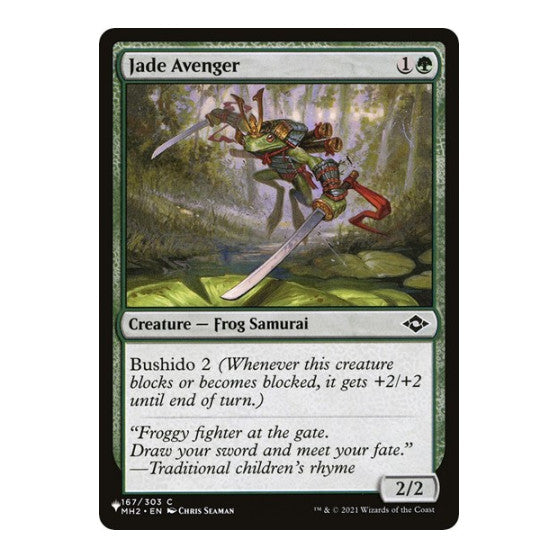 Jade Avenger (LIST) #167/303 Common (Lightly Played) The List Reprints Magic: The Gathering: 2026