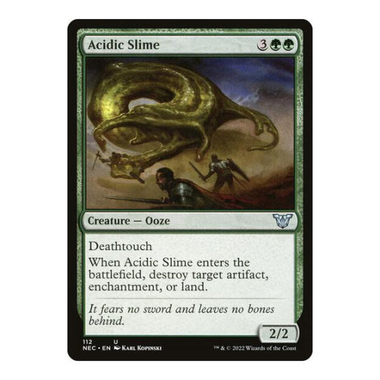 Acidic Slime (NEC) #112 Uncommon (Lightly Played) Commander: Kamigawa: Neon Dynasty Magic: The Gathering: 2022
