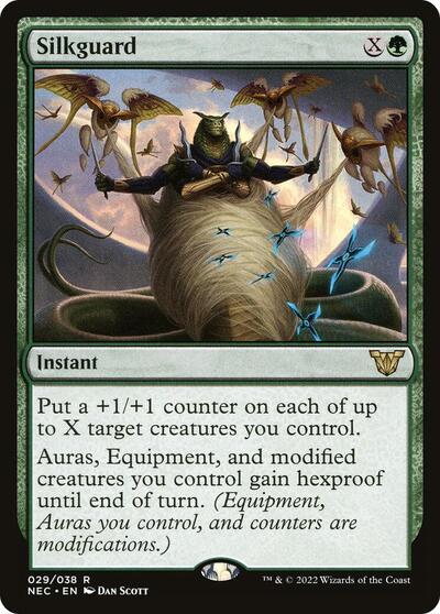 Silkguard (NEC) #29 Rare (Near Mint) Commander: Kamigawa: Neon Dynasty Magic: The Gathering: 2022