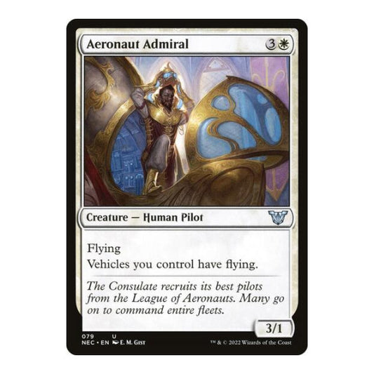 Aeronaut Admiral (NEC) #79 Uncommon (Lightly Played) Commander: Kamigawa: Neon Dynasty Magic: The Gathering: 2022