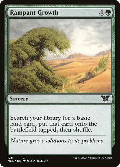 Rampant Growth (NEC) #125 Common (Lightly Played) Commander: Kamigawa: Neon Dynasty Magic: 2022