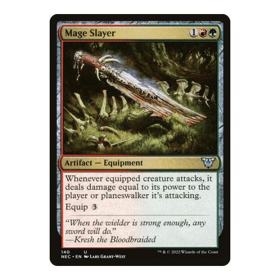 Mage Slayer (NEC) #140 Uncommon (Lightly Played) Commander: Kamigawa: Neon Dynasty Magic: The Gathering: 2022