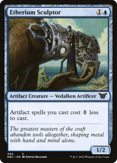 Etherium Sculptor (NEC) #92 Common (Lightly Played) Commander: Kamigawa: Neon Dynasty Magic: The Gathering: 2022