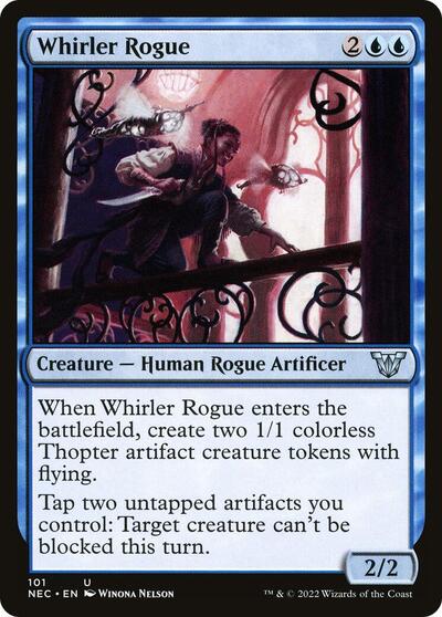 Whirler Rogue (NEC) #101 Uncommon (Lightly Played) Commander: Kamigawa: Neon Dynasty Magic: The Gathering: 2022