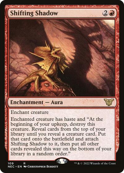 Shifting Shadow (NEC) #109 Rare (Lightly Played) Commander: Kamigawa: Neon Dynasty Magic: The Gathering: 2022