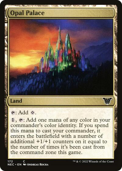 Opal Palace (NEC) #172 Common (Lightly Played) Commander: Kamigawa: Neon Dynasty Magic: 2022