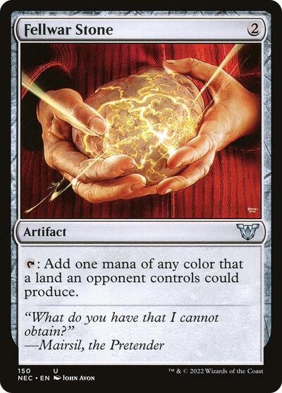 Fellwar Stone (NEC) #150 Uncommon (Lightly Played) Commander: Kamigawa: Neon Dynasty Magic: The Gathering: 2022