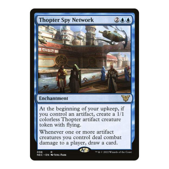 Thopter Spy Network (NEC) #98 Rare (Lightly Played) Commander: Kamigawa: Neon Dynasty Magic: The Gathering: 2022