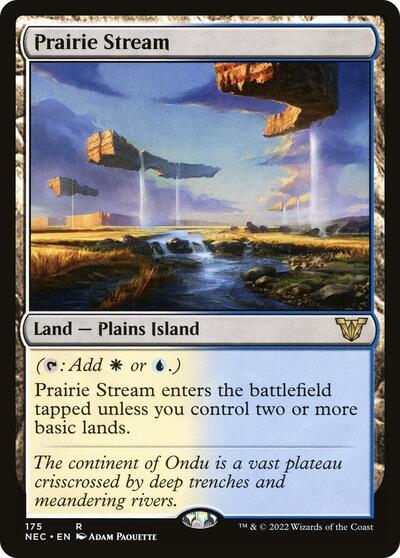 Prairie Stream (NEC) #175 Rare (Lightly Played) Commander: Kamigawa: Neon Dynasty Magic: The Gathering: 2022
