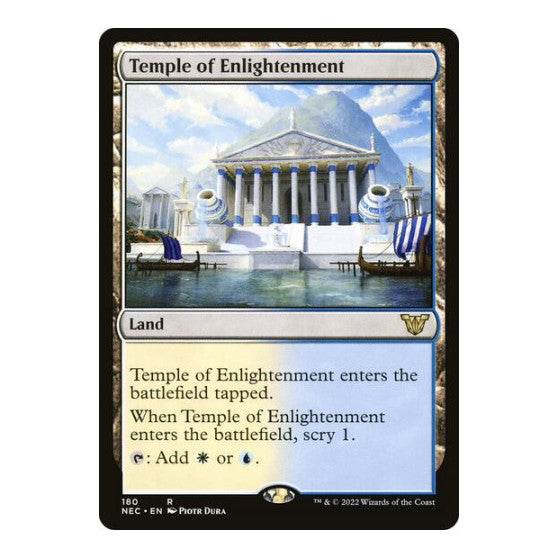 Temple of Enlightenment (NEC) #180 Rare (Lightly Played) Commander: Kamigawa: Neon Dynasty Magic: The Gathering: 2022
