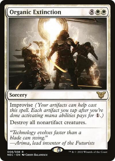 Organic Extinction (NEC) #8 Rare (Lightly Played) Commander: Kamigawa: Neon Dynasty Magic: The Gathering: 2022