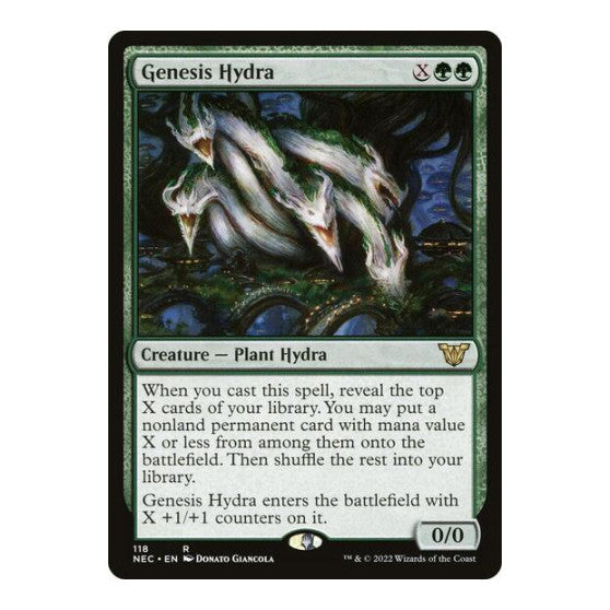 Genesis Hydra (NEC) #118 Rare (Lightly Played) Commander: Kamigawa: Neon Dynasty Magic: The Gathering: 2022