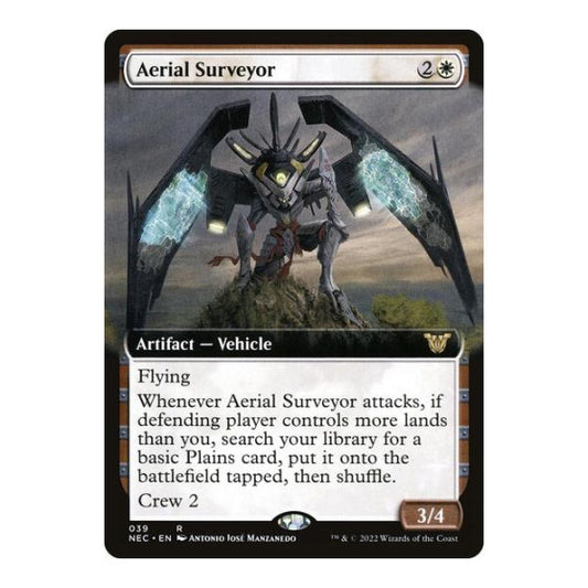 Aerial Surveyor (Extended Art) (NEC) #39 Rare Commander: Kamigawa: Neon Dynasty Magic: The Gathering: 2022