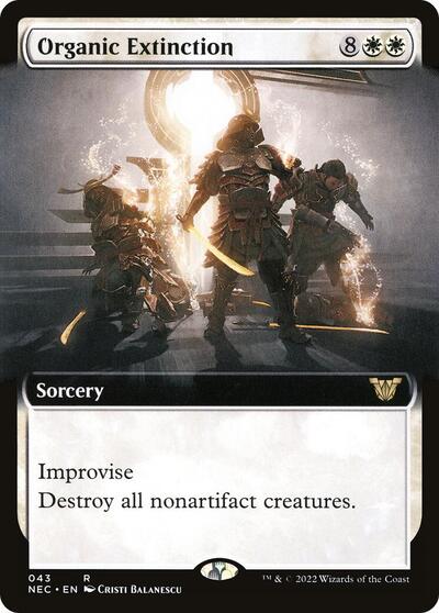 Organic Extinction Extended Art (NEC) #43 Rare (Lightly Played) Commander: Kamigawa: Neon Dynasty Magic: 2022