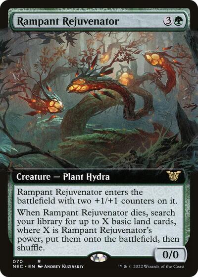 Rampant Rejuvenator Extended Art (NEC) #70 Rare (Lightly Played) Commander: Kamigawa: Neon Dynasty Magic: The Gathering: 2022