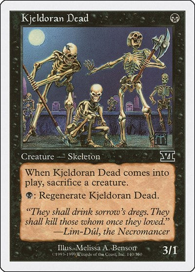 Kjeldoran Dead (6ED) #140 Common (Heavily Played) Classic Sixth Edition Magic: The Gathering: 1999