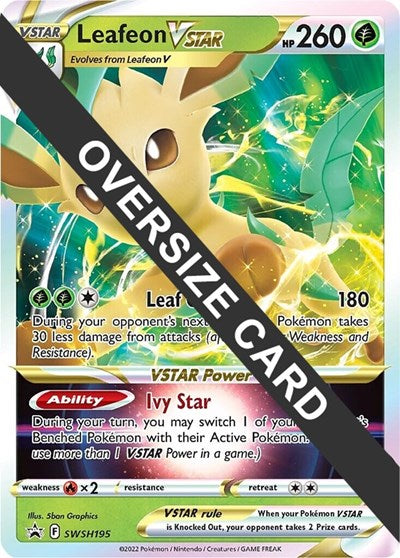 Leafeon VSTAR SWSH195 (PR) #SWSH195 Promo (Holofoil Near Mint) Jumbo Cards Pokemon: 2015