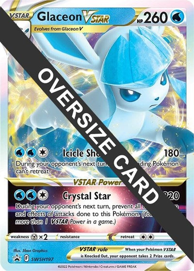 Glaceon VSTAR SWSH197 (PR) #SWSH197 Promo (Holofoil Moderately Played) Jumbo Cards Pokemon: 2015