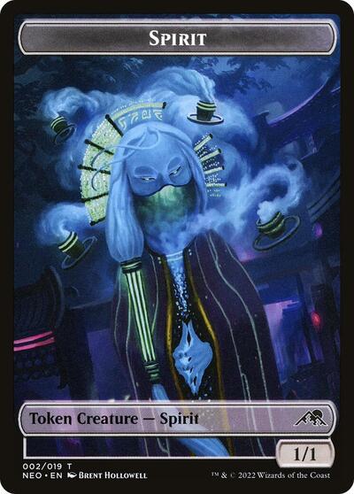 Spirit Token 002 (NEO) #2 T Kamigawa: Neon Dynasty Magic: The Gathering: 2022