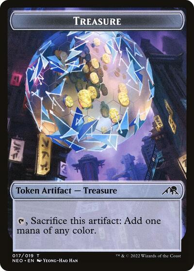 Treasure Token (NEO) #17 T Kamigawa: Neon Dynasty Magic: The Gathering: 2022