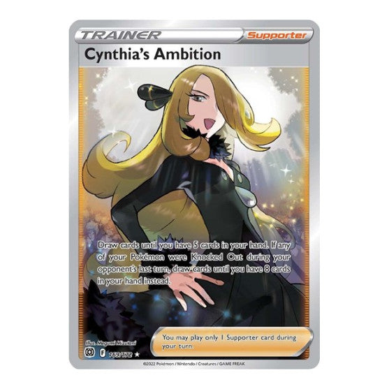 Cynthias Ambition Full Art (SWSH09) #169/172 Ultra Rare (Holofoil Lightly Played) SWSH09: Brilliant Stars Pokemon: 2022