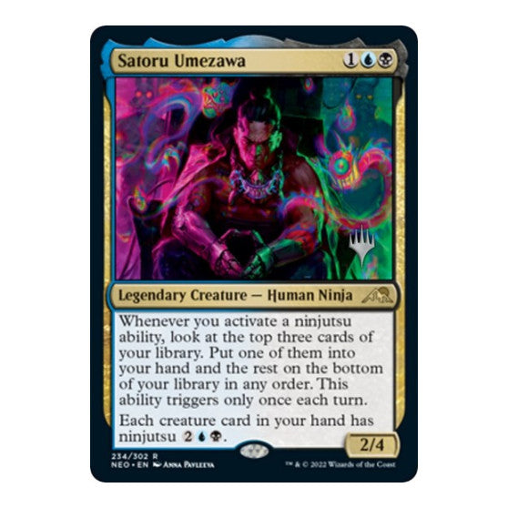 Satoru Umezawa (PPNEO) #234 Rare (Lightly Played) Promo Pack: Kamigawa: Neon Dynasty Magic: The Gathering: 2022