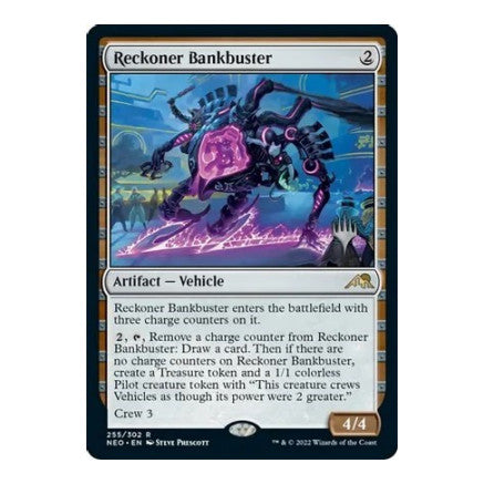 Reckoner Bankbuster (PPNEO) #255 Rare (Foil Lightly Played) Promo Pack: Kamigawa: Neon Dynasty Magic: The Gathering: 2022