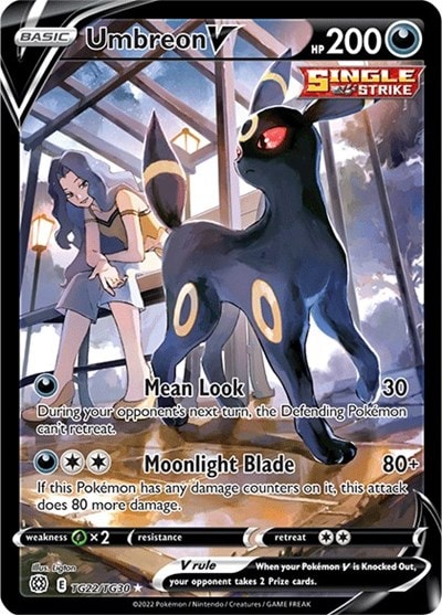 Umbreon V (SWSH09:TG) #TG22/TG30 Ultra Rare (Holofoil Near Mint) SWSH09: Brilliant Stars Trainer Gallery Pokemon: 2022