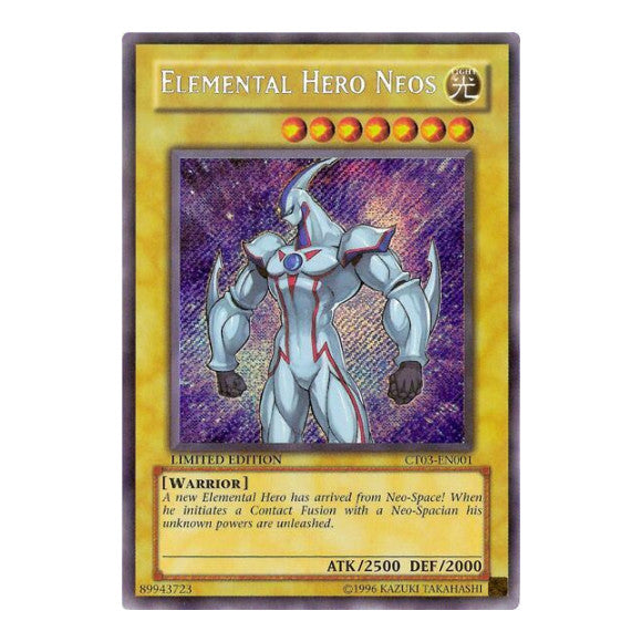 Elemental HERO Neos (CT03) #CT03-EN001 Secret Rare (Limited Moderately Played) 2006 Collectors Tin YuGiOh: 2006