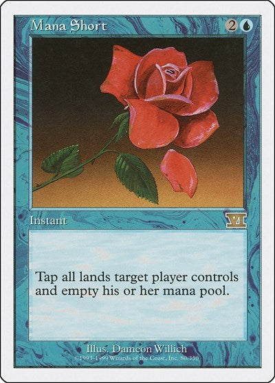 Mana Short (6ED) #80 Rare (Moderately Played) Classic Sixth Edition Magic: 1999