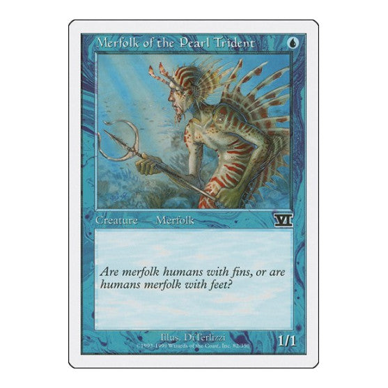 Merfolk of the Pearl Trident (6ED) #82 Common (Moderately Played) Classic Sixth Edition Magic: The Gathering: 1999