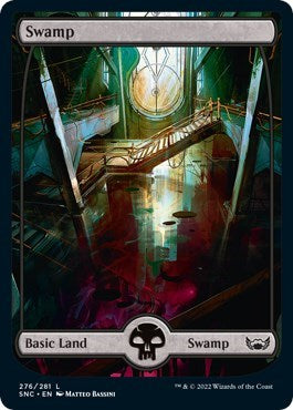 Swamp 276 (SNC) #276 Land (Lightly Played) Streets of New Capenna Magic: The Gathering: 2022
