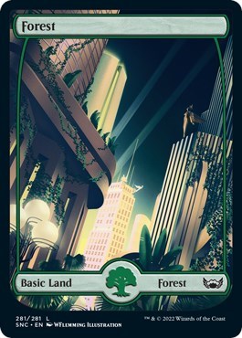 Forest 281 (SNC) #281 Land (Lightly Played) Streets of New Capenna Magic: The Gathering: 2022