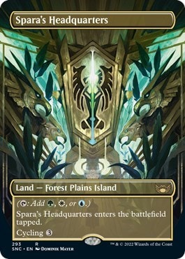 Sparas Headquarters Borderless (SNC) #293 Rare (Near Mint) Streets of New Capenna Magic: The Gathering: 2022