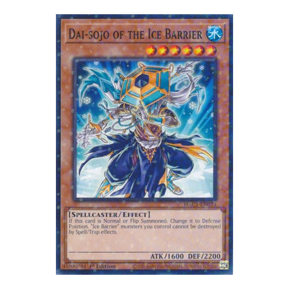 Dai-sojo of the Ice Barrier (Duel Terminal) (HAC1) #HAC1-EN033 Duel Terminal Technology Common (1st Edition Near Mint) Hidden Arsenal: Chapter 1 YuGiOh: 2022