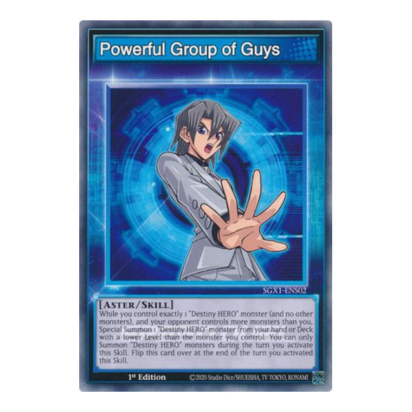 Powerful Group of Guys () #SGX1-ENS02 Common (1st Edition Lightly Played) Speed Duel GX: Duel Academy Box YuGiOh: 2022
