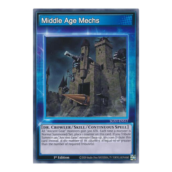Middle Age Mechs () #SGX1-ENS12 Common (1st Edition Lightly Played) Speed Duel GX: Duel Academy Box YuGiOh: 2022