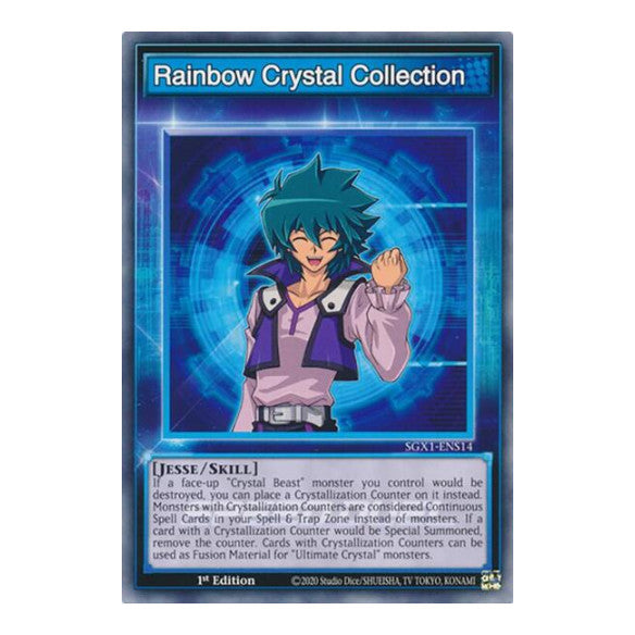 Rainbow Crystal Collection () #SGX1-ENS14 Common (1st Edition Lightly Played) Speed Duel GX: Duel Academy Box YuGiOh: 2022
