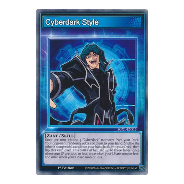 Cyberdark Style () #SGX1-ENS15 Common (1st Edition Lightly Played) Speed Duel GX: Duel Academy Box YuGiOh: 2022
