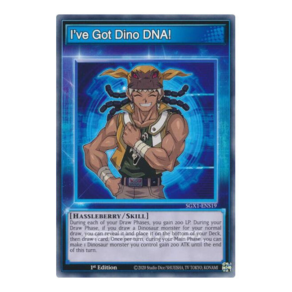 I've Got Dino DNA! () #SGX1-ENS19 Common (1st Edition Lightly Played) Speed Duel GX: Duel Academy Box YuGiOh: 2022
