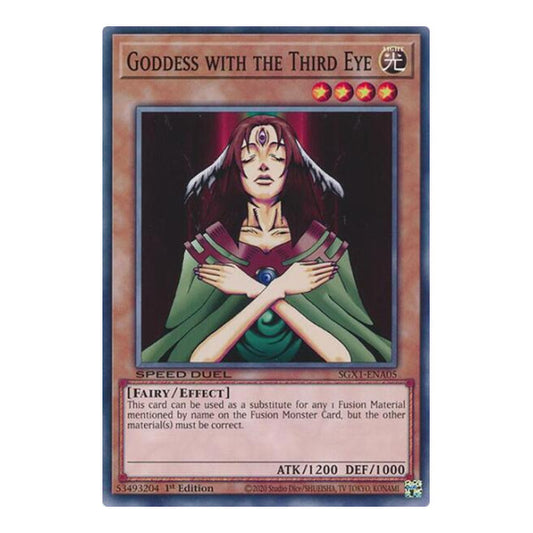 Goddess with the Third Eye () #SGX1-ENA05 Common (1st Edition Lightly Played) Speed Duel GX: Duel Academy Box YuGiOh: 2022