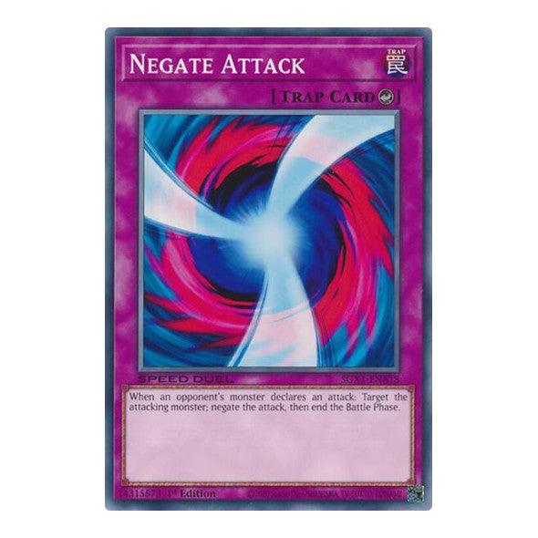 Negate Attack () #SGX1-ENA18 Common (1st Edition Lightly Played) Speed Duel GX: Duel Academy Box YuGiOh: 2022
