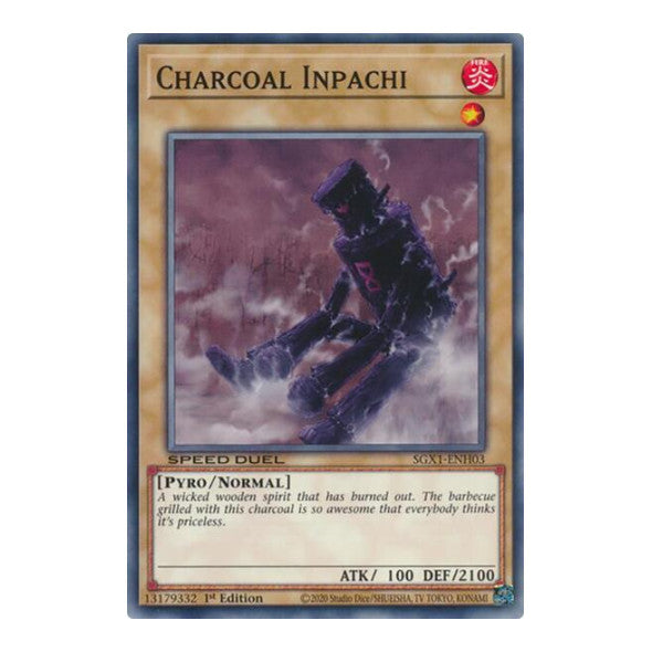 Charcoal Inpachi () #SGX1-ENH03 Common (1st Edition Lightly Played) Speed Duel GX: Duel Academy Box YuGiOh: 2022