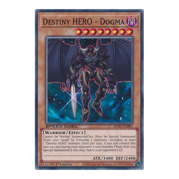 Destiny HERO - Dogma () #SGX1-ENB07 Common (1st Edition Lightly Played) Speed Duel GX: Duel Academy Box YuGiOh: 2022