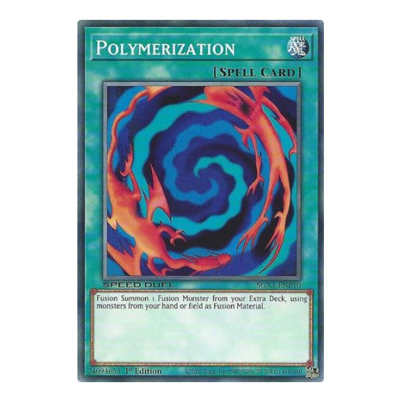 Polymerization (B) () #SGX1-ENB10 Common (1st Edition Lightly Played) Speed Duel GX: Duel Academy Box YuGiOh: 2022