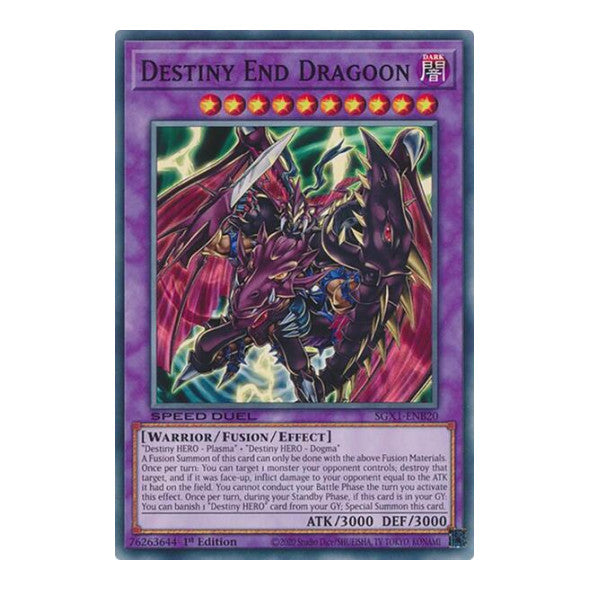 Destiny End Dragoon () #SGX1-ENB20 Common (1st Edition Lightly Played) Speed Duel GX: Duel Academy Box YuGiOh: 2022