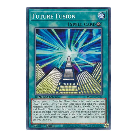 Future Fusion () #SGX1-ENG13 Common (1st Edition Lightly Played) Speed Duel GX: Duel Academy Box YuGiOh: 2022