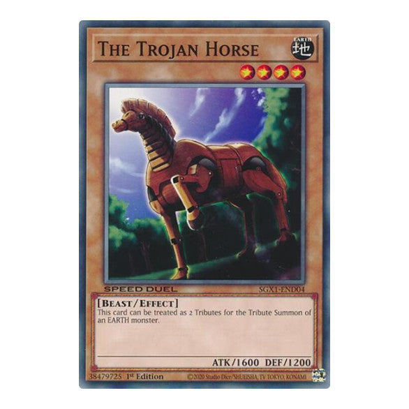 The Trojan Horse () #SGX1-END04 Common (1st Edition Lightly Played) Speed Duel GX: Duel Academy Box YuGiOh: 2022