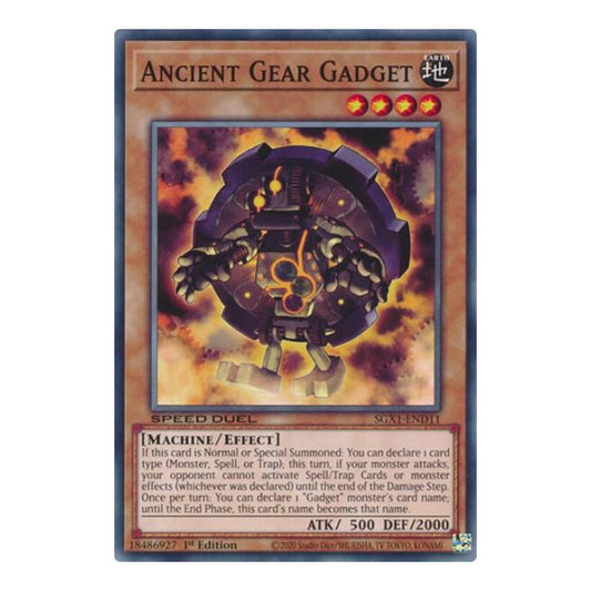 Ancient Gear Gadget () #SGX1-END11 Common (1st Edition Lightly Played) Speed Duel GX: Duel Academy Box YuGiOh: 2022